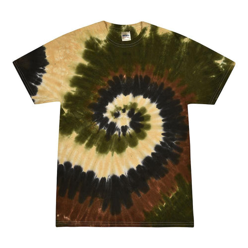 Handmade Camo Tie Dye T-Shirt, Unisex Cotton Tee