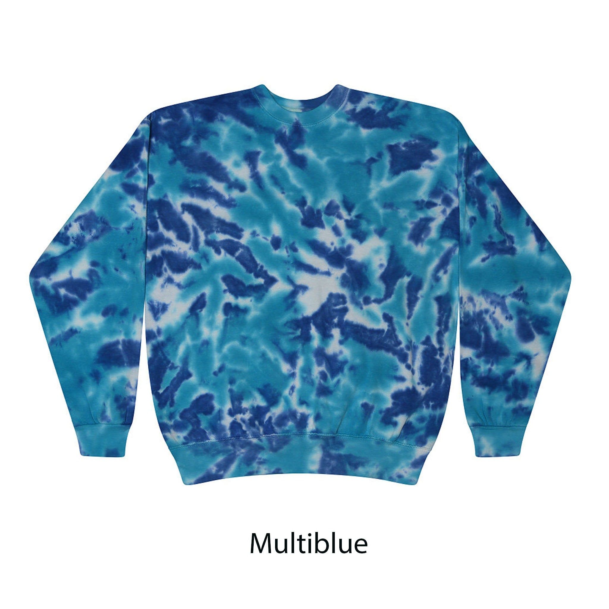 Tie Dye Crewneck, Sweatshirt,   S,  M, L, XL, 2X, 3X  Cotton, Unisex, Multiple Colors