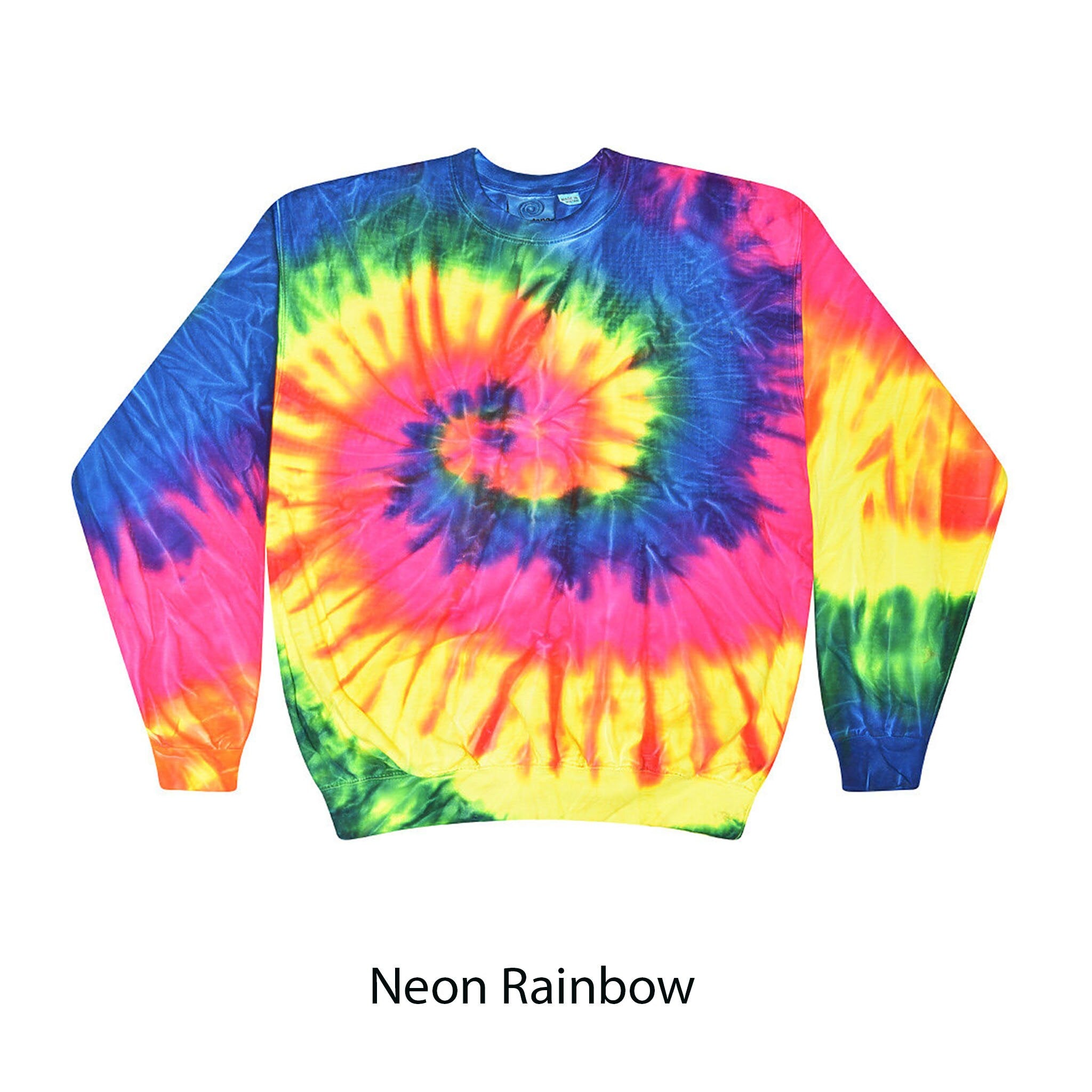 Tie Dye Crewneck, Sweatshirt,   S,  M, L, XL, 2X, 3X  Cotton, Unisex, Multiple Colors