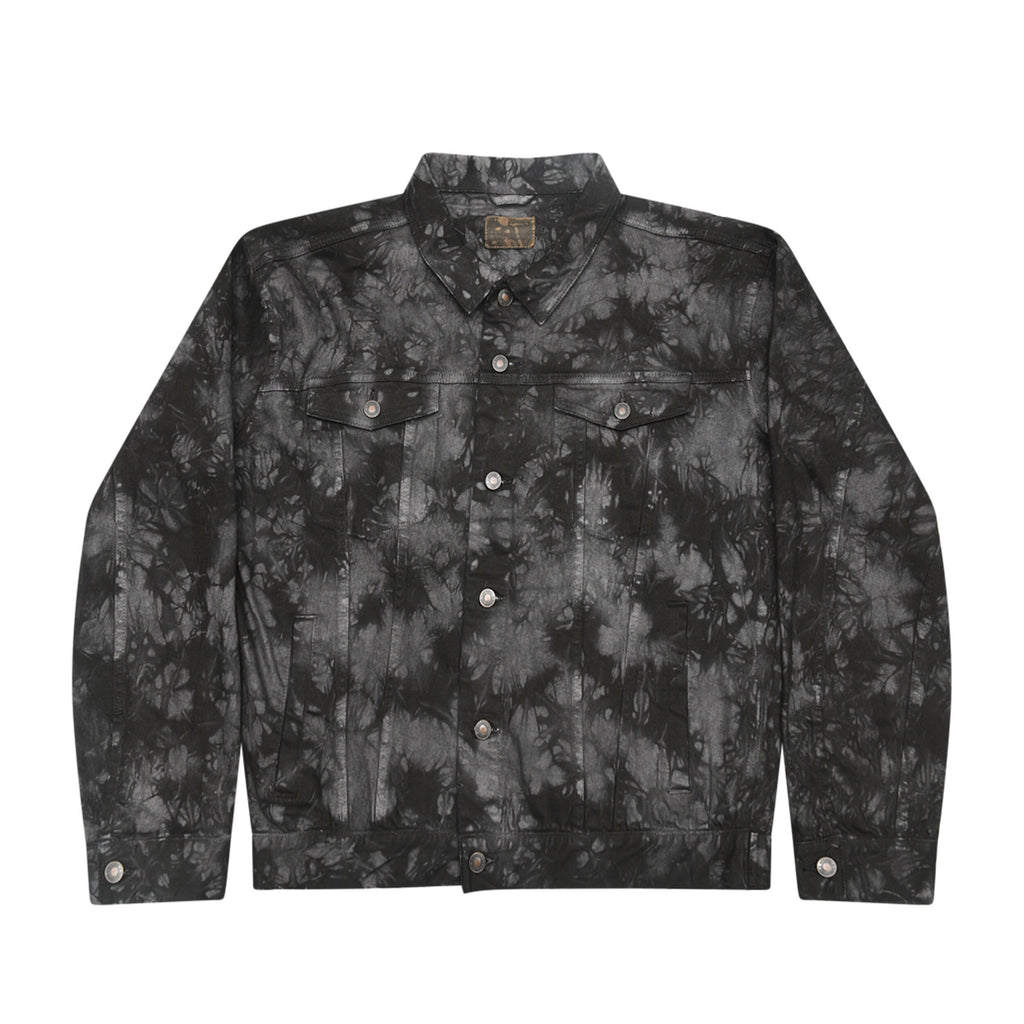 Tie Dye Denim Jacket/Unisex/Handmade/Chest pockets with button flap closure