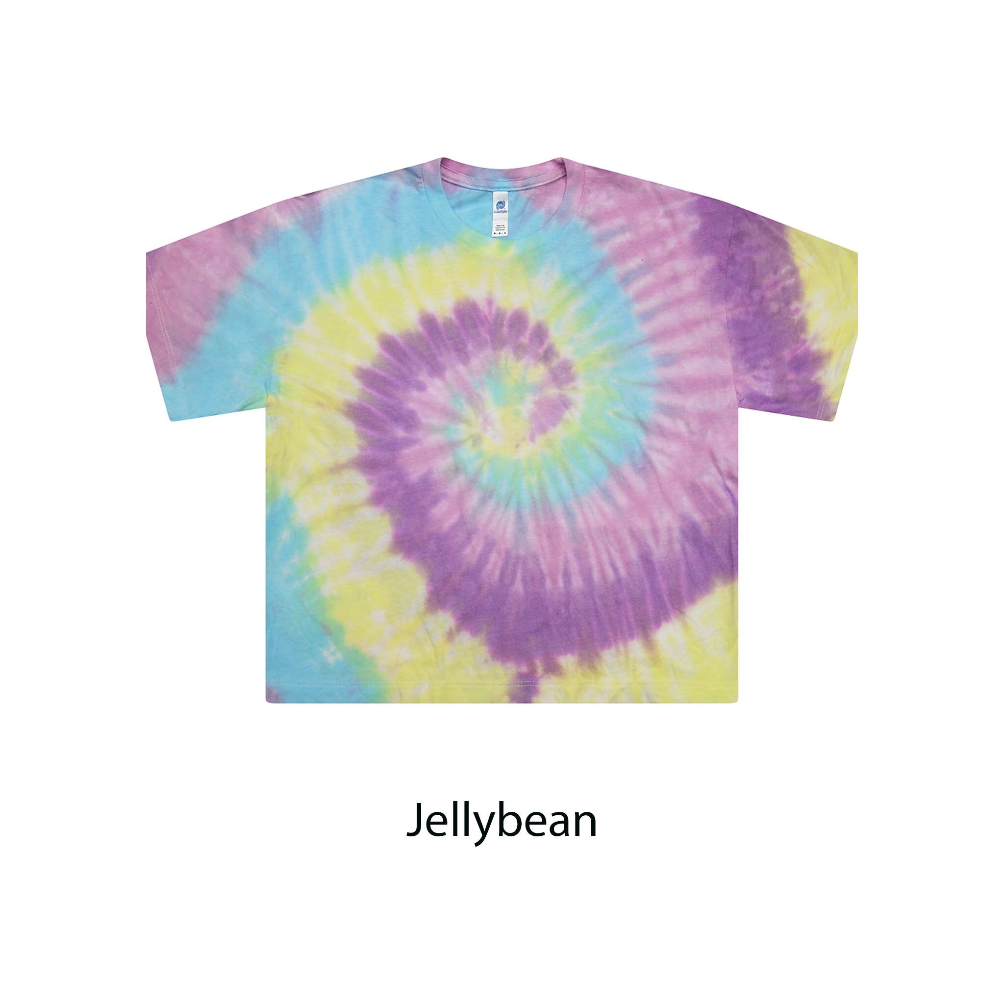 Tie Dye Ladies Crop Tee, XS, S, M, L, XL, Cotton