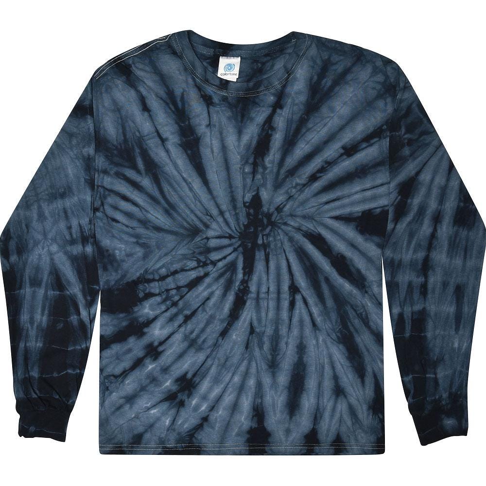 Tie Dye Long Sleeve T-Shirt, Unisex Cotton