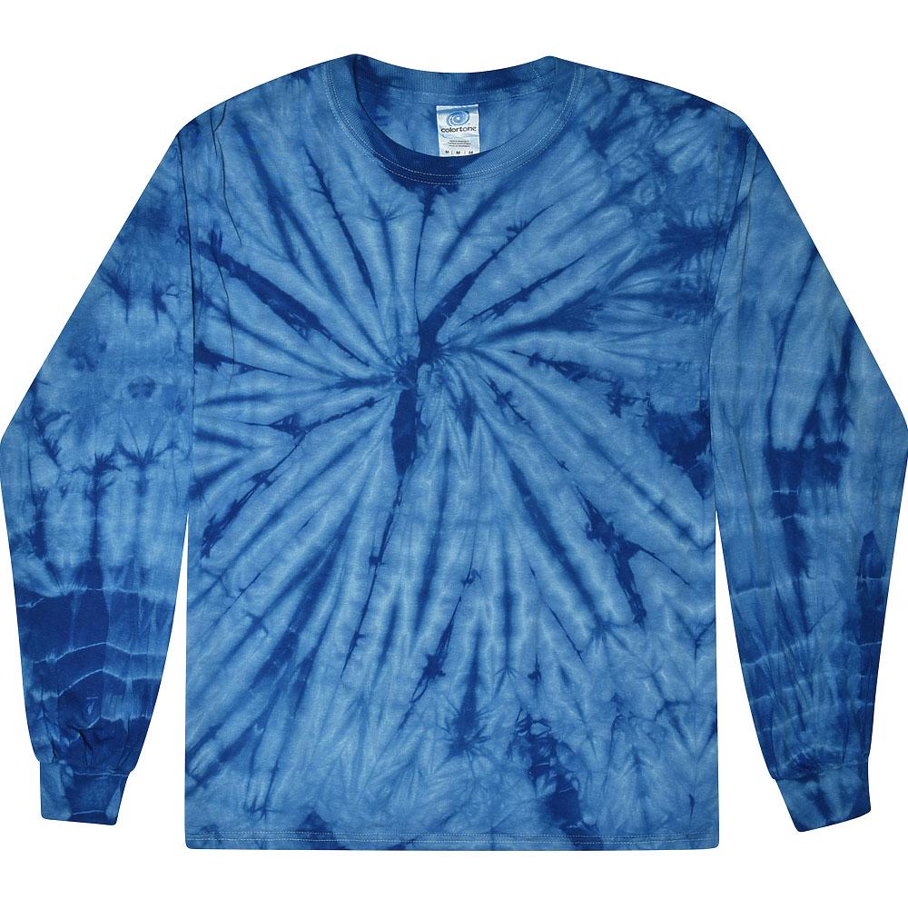 Tie Dye Long Sleeve T-Shirt, Unisex Cotton