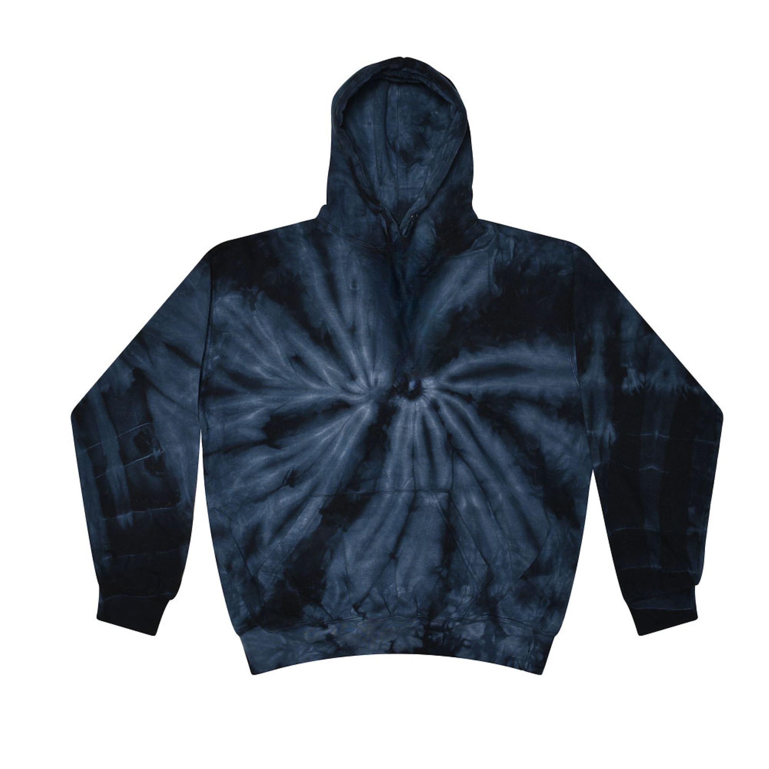 Tie Dye Spider Hoodie, Pullover, Plain Colors, S,  M, L, XL, 2X, 3X Cotton, Fleece, Unisex