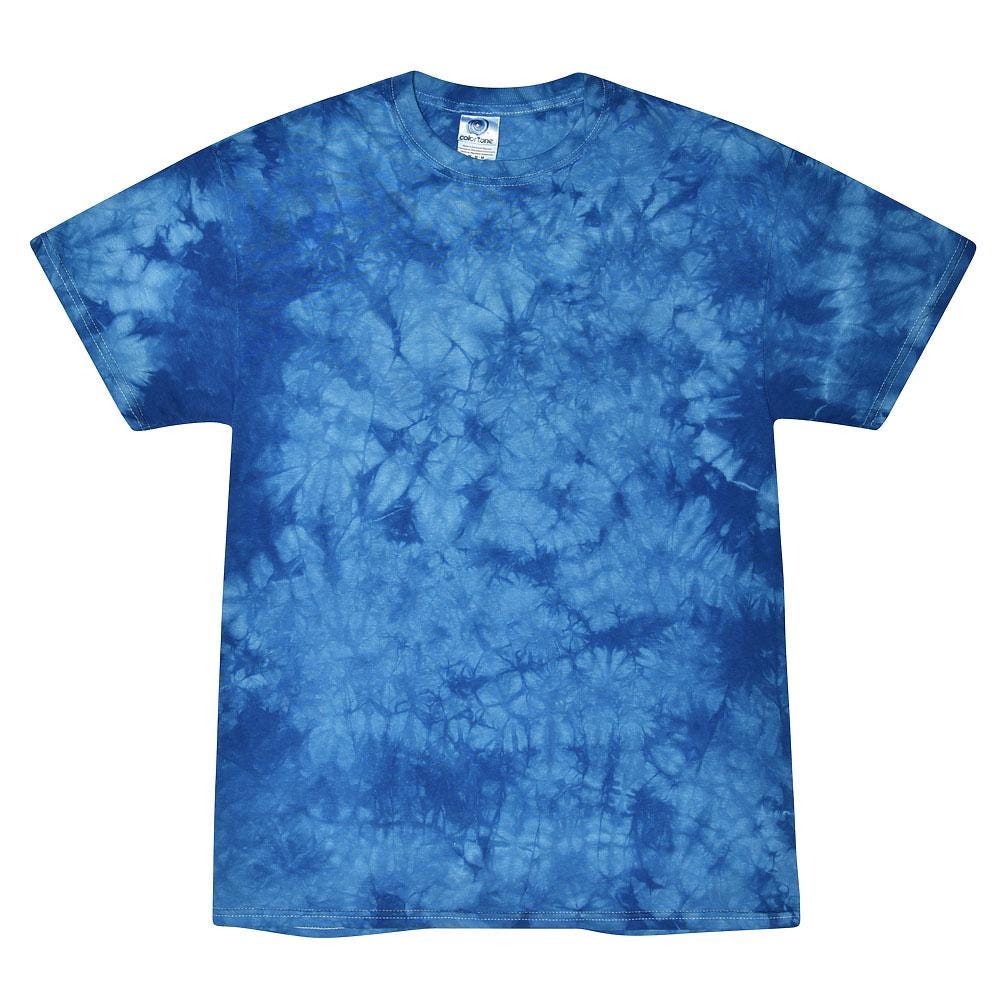 Tie Dye T-Shirt Unisex, Adult & Kids Sizes, Color Blue