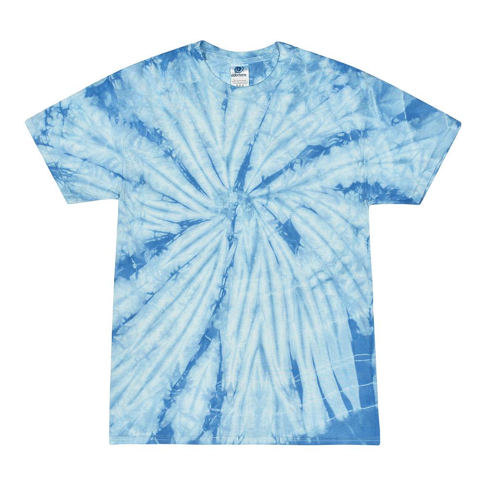 Tie Dye T-Shirt Unisex, Adult & Kids Sizes, Color Blue
