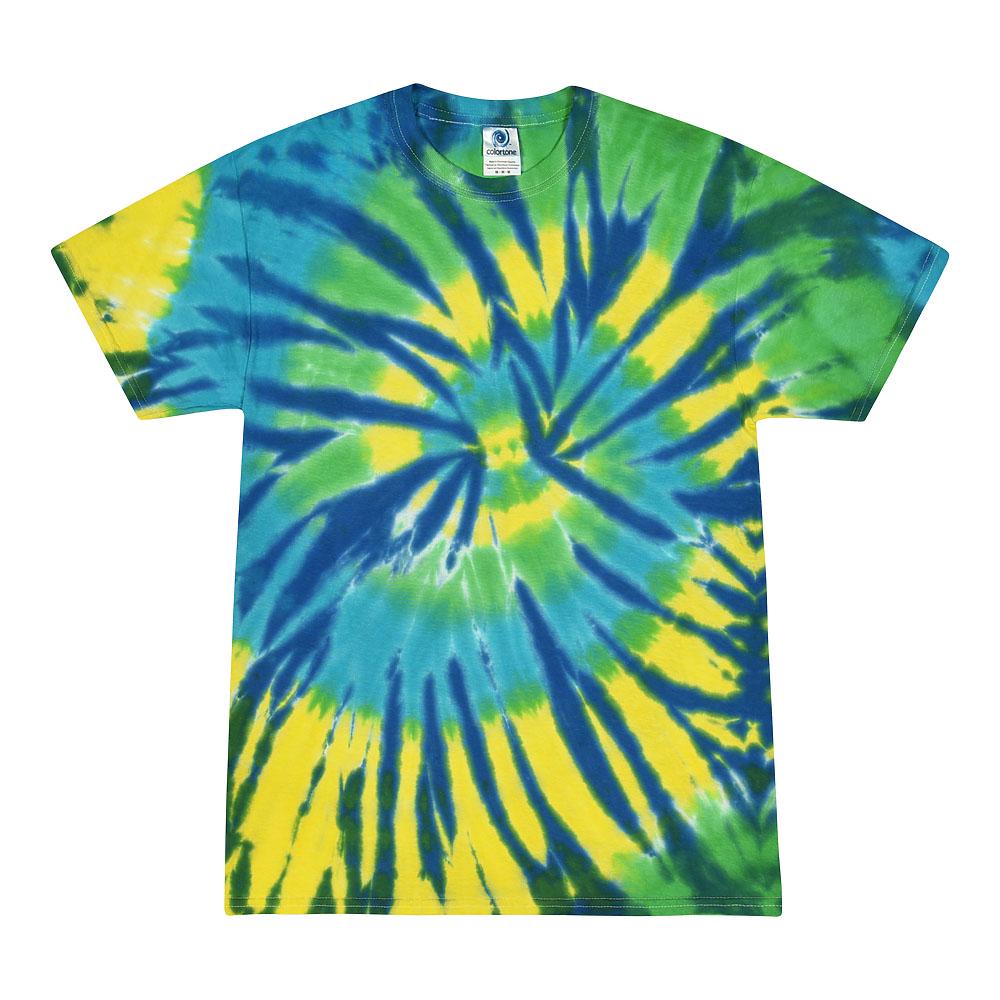 Tie Dye T-Shirt Unisex, Adult & Kids Sizes, Color Green