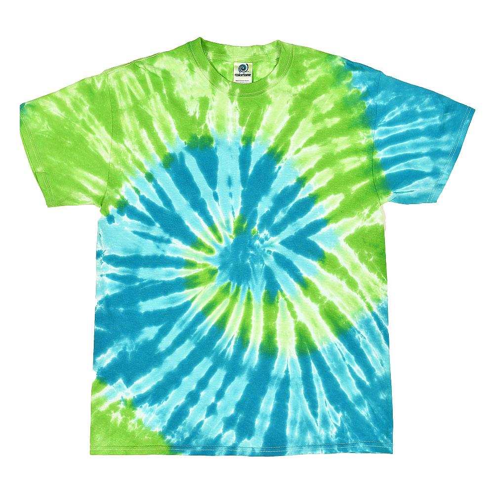 Tie Dye T-Shirt Unisex, Adult & Kids Sizes, Color Green
