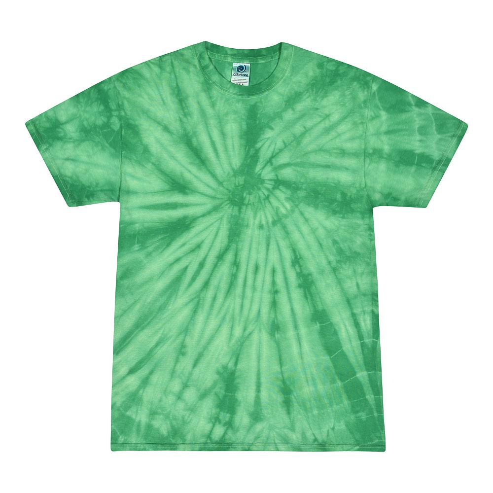 Tie Dye T-Shirt Unisex, Adult & Kids Sizes, Color Green
