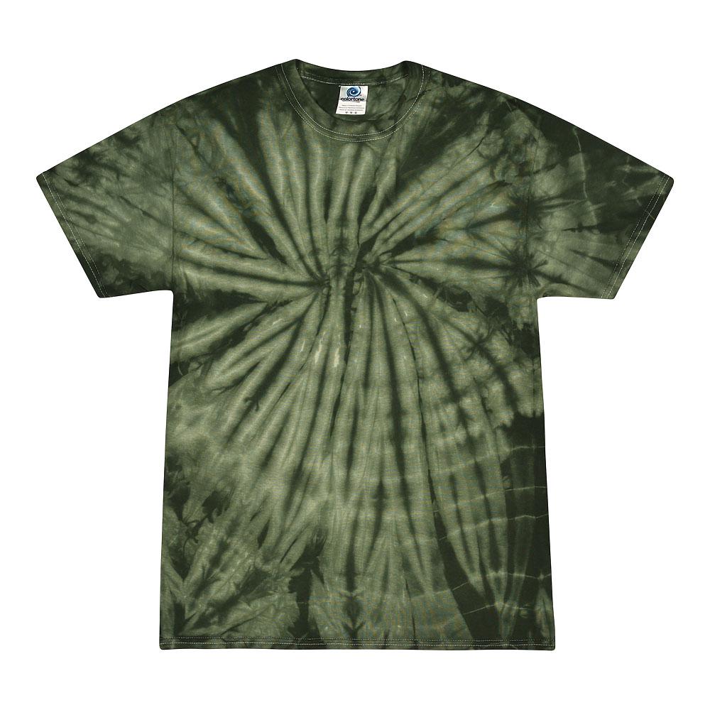 Tie Dye T-Shirt Unisex, Adult & Kids Sizes, Color Green