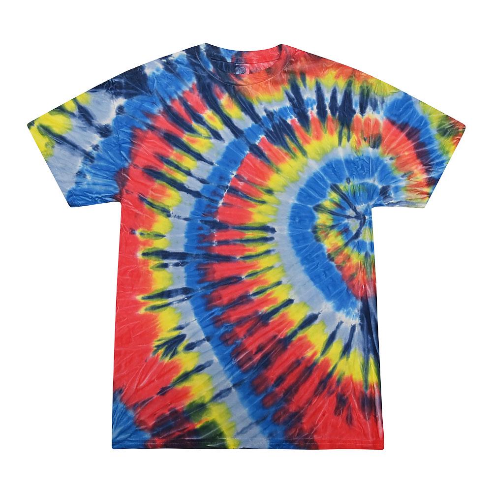 Tie Dye T-Shirt Unisex, Adult & Kids Sizes, Color Orange