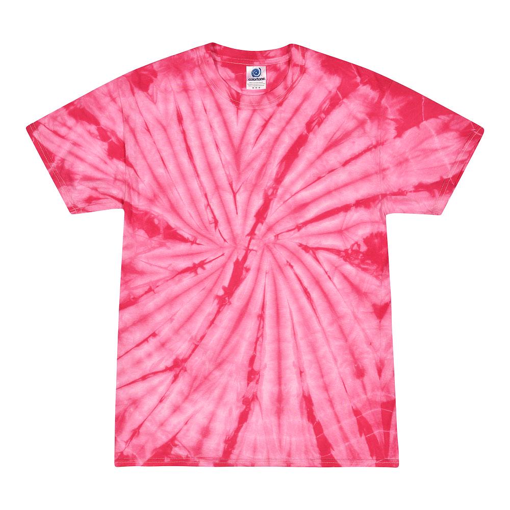 Tie Dye T-Shirt Unisex, Adult & Kids Sizes, Color Pink