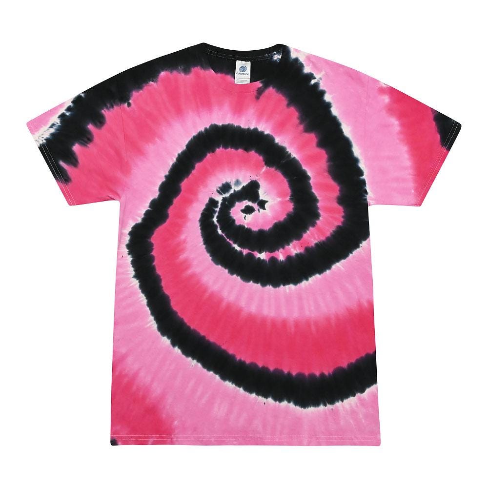 Tie Dye T-Shirt Unisex, Adult & Kids Sizes, Color Pink