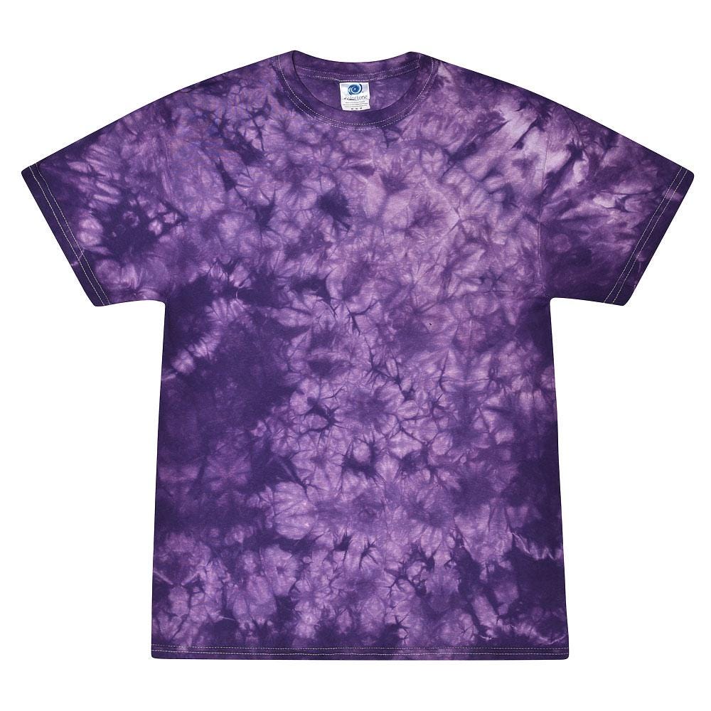 Tie Dye T-Shirt Unisex, Adult & Kids Sizes, Color Purple