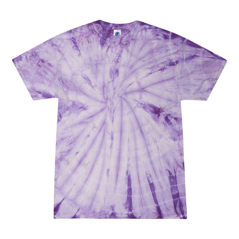 Tie Dye T-Shirt Unisex, Adult & Kids Sizes, Color Purple