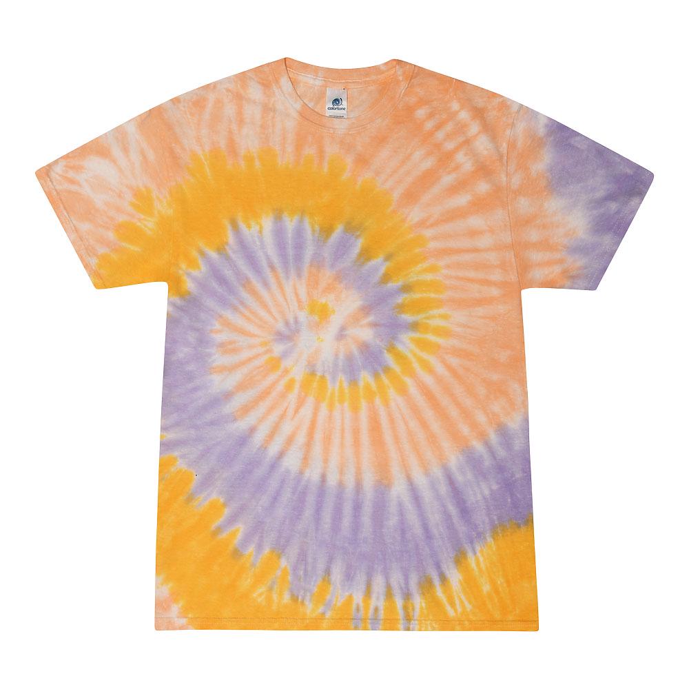 Tie Dye T-Shirt Unisex, Adult & Kids Sizes, Color Yellow