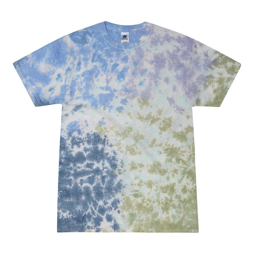 Tie Dye T-Shirt Unisex, Adult & Kids Sizes, Pastel Colors, Cotton