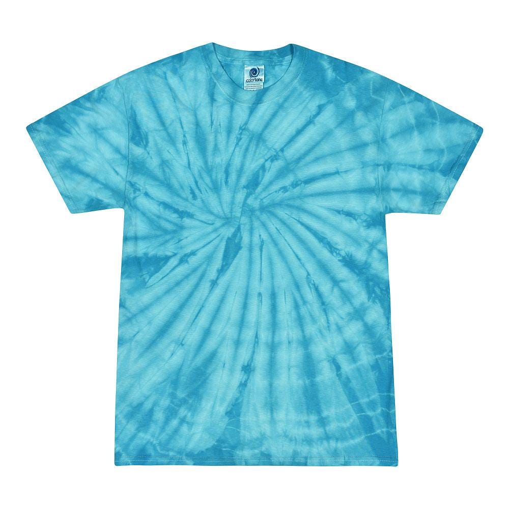 Tie Dye T-Shirt Unisex, Spider Multiple Colors, Adult & Kids Sizes, Cotton