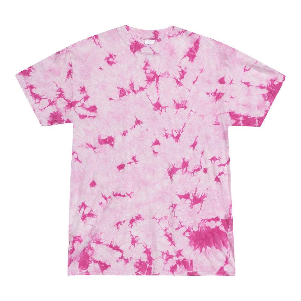 Tie-Dye Tee, Shapes,  T-Shirt Unisex, Adult and Kids Sizes, Pink Ribbon, Heart, Awareness