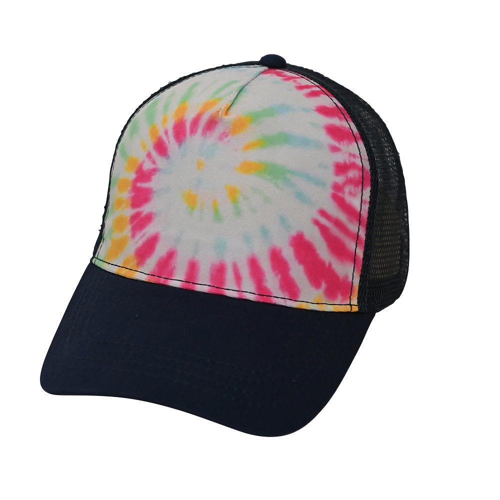 Tie Dye Unisex Trucker Hats, One Size, Multicolor