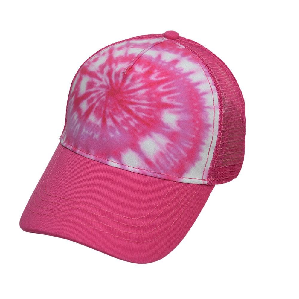 Tie Dye Unisex Trucker Hats, One Size, Multicolor