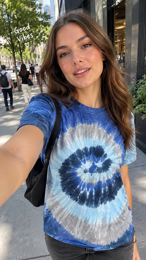 Blue Colortone Tie-Dye Tees (Adults & Kids)