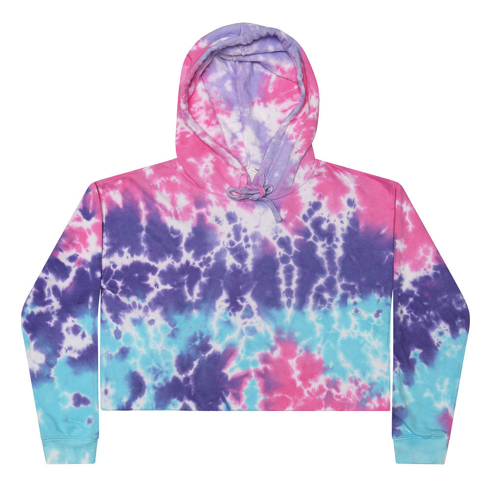Colortone Tie-Dye Crop Hoodies