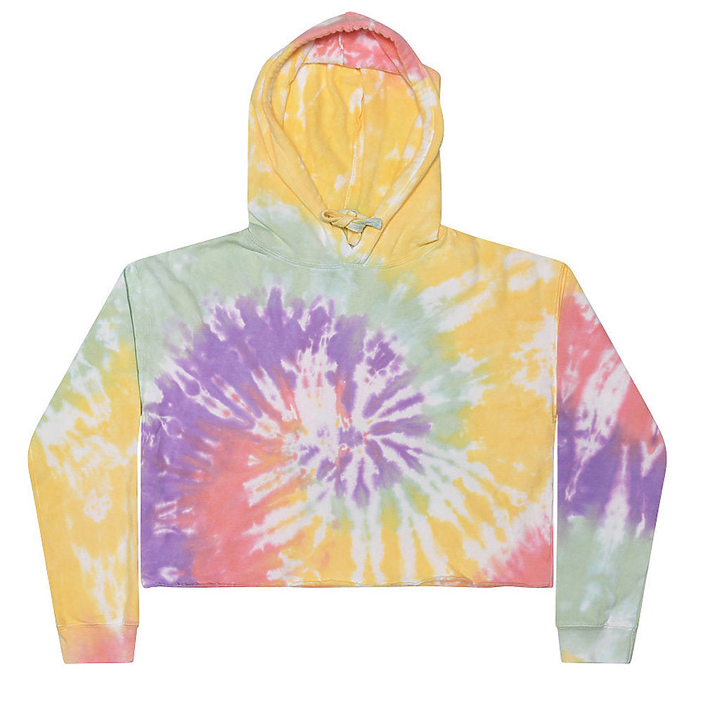 Colortone Tie-Dye Crop Hoodies