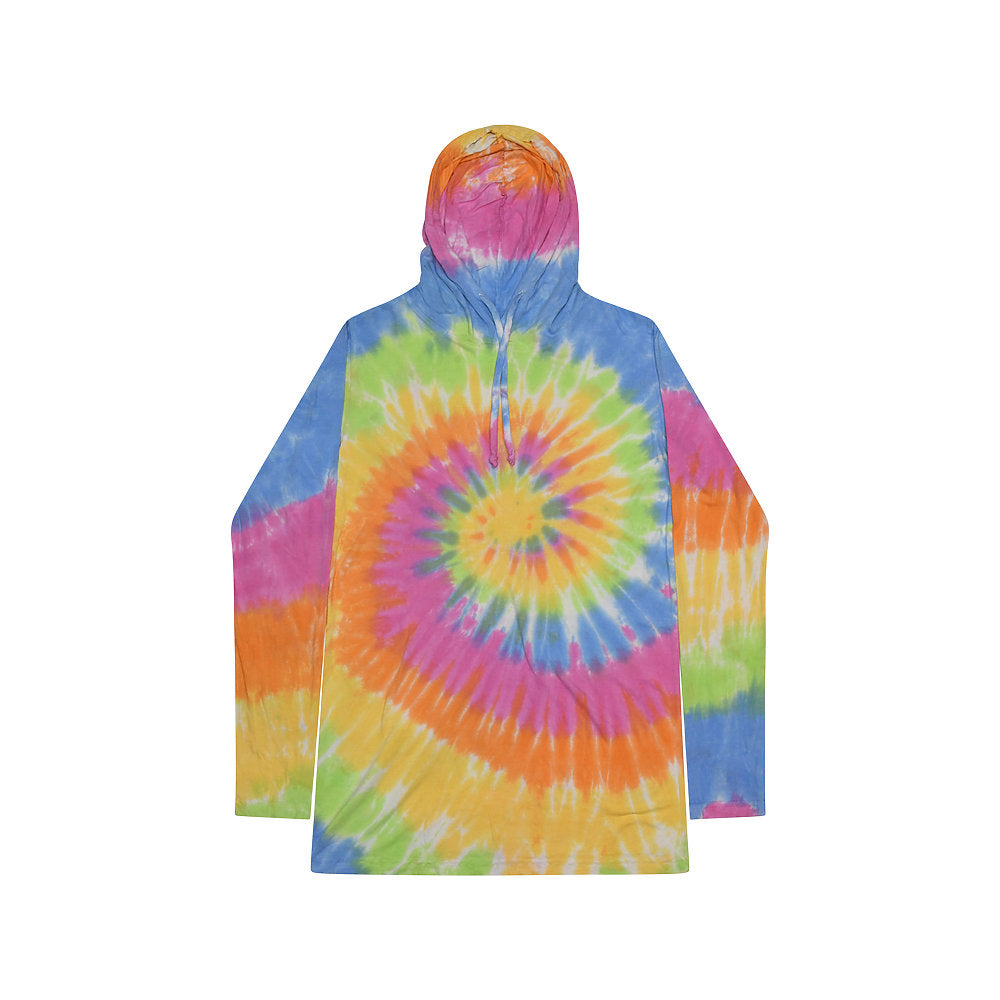 Colortone Tie-Dye Long Sleeve Hooded Tees