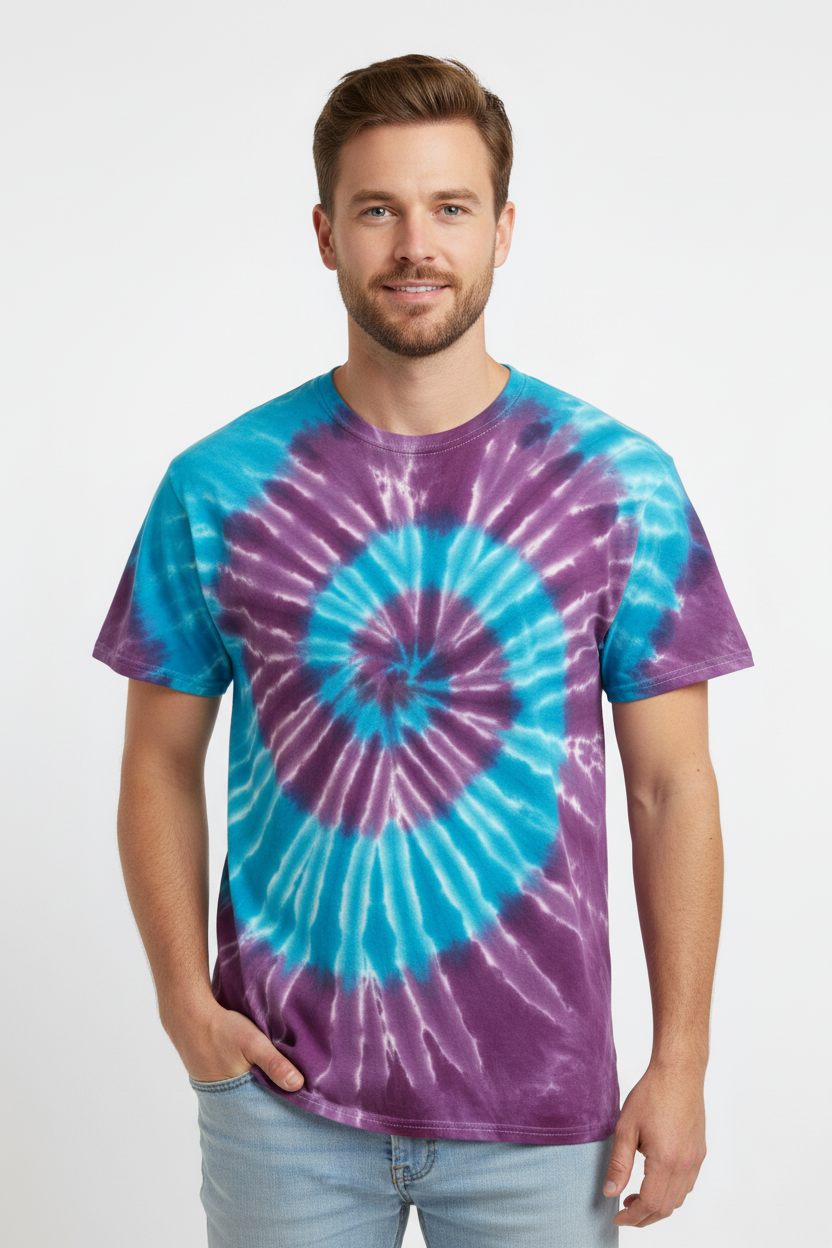 Purple Colortone Tie-Dye Tees (Adults & Kids)