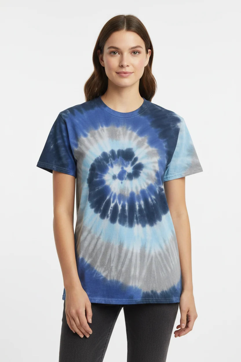Blue Colortone Tie-Dye Tees (Adults & Kids)