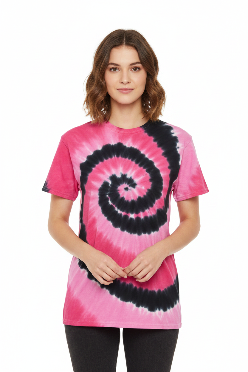 Pink Colortone Tie-Dye Tees (Adults & Kids)