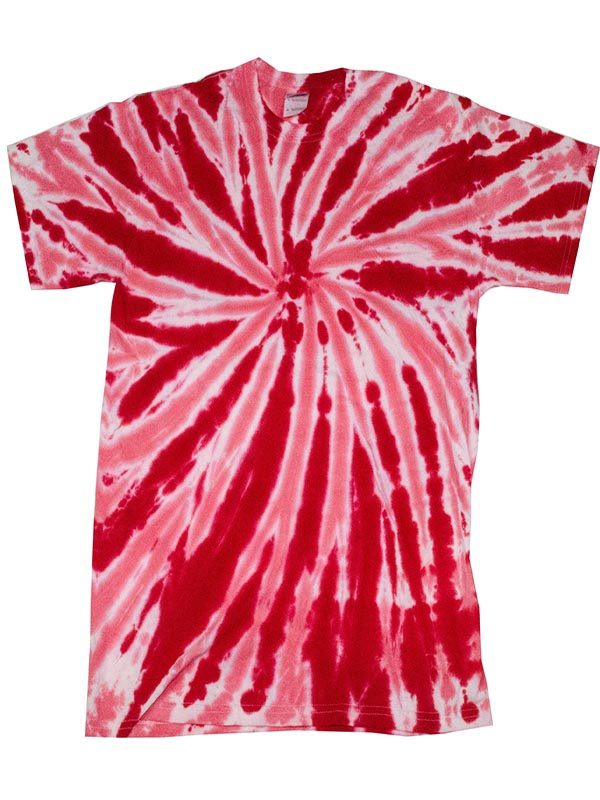 Ruby Red Twist Tie-Dye T-Shirts