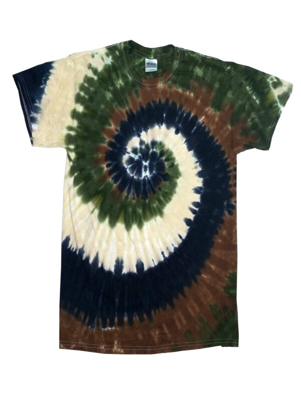 Camo Swirl Tie-Dye T-Shirts