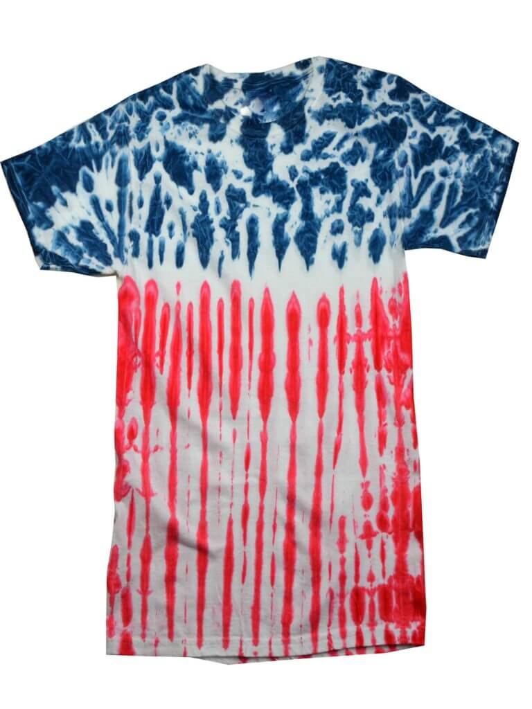 USA Flag TieDye TShirts Adult Colortone Zandy's Bargains