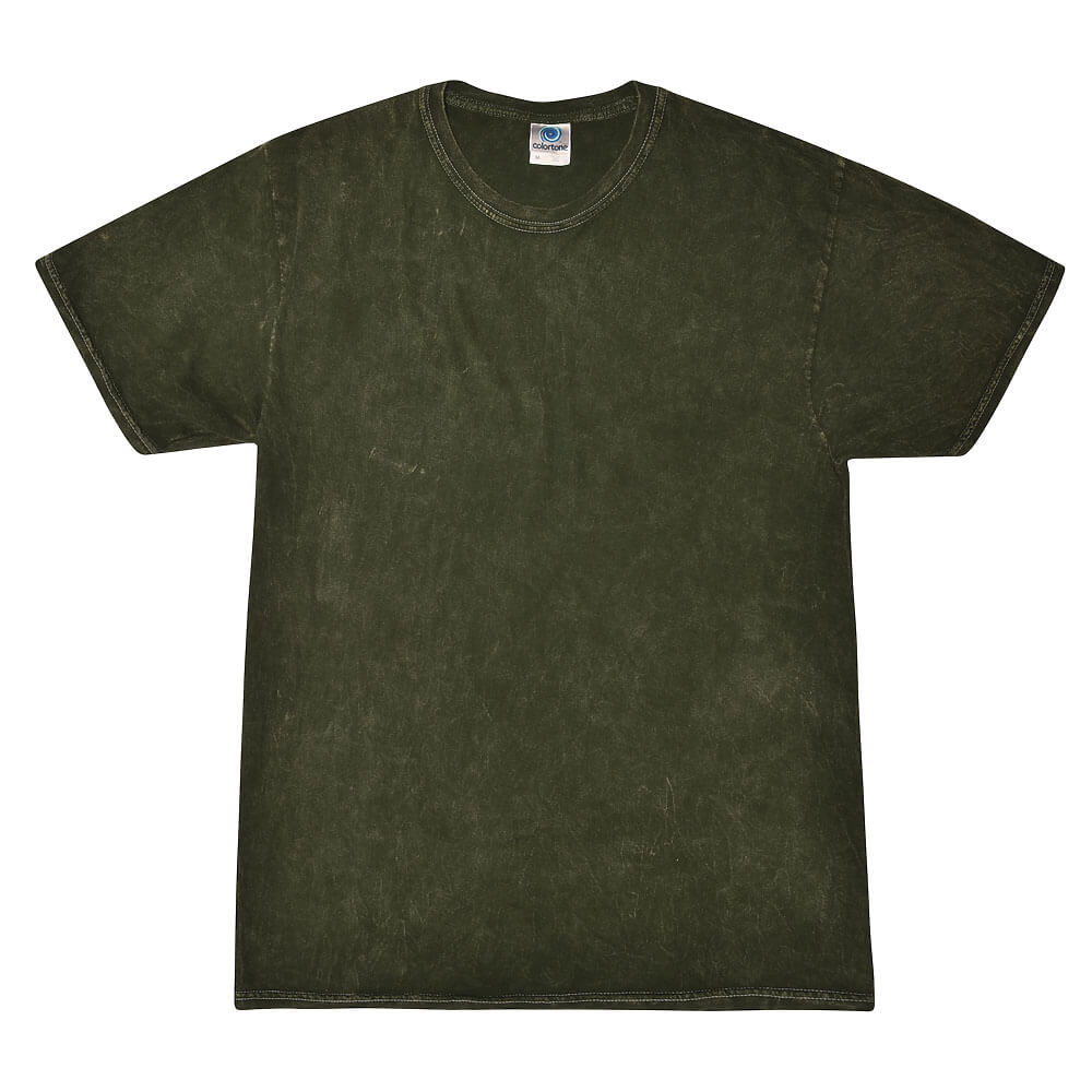 Green Mineral Wash T-Shirts Adult Colortone